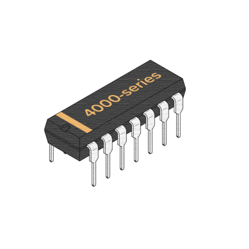 آي سي CD4028 BCD to Decimal Decoder فك ترميز BCD لعشري