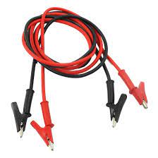 End Alligator clip cable Red