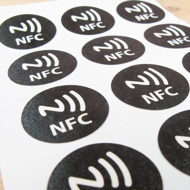 ستيكر NFC انتي ميتال NTAG215 30mm أسود