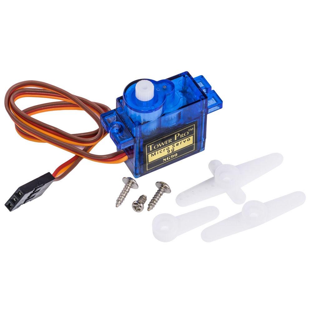 SG90 Micro Servo Motor (180°, 1.6kg·cm, Plastic Gears)