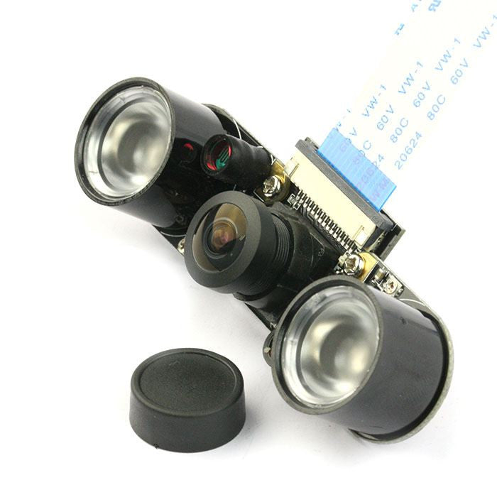 Raspberry Pi Infrared Night Vision Camera (5MP, 130° FOV)