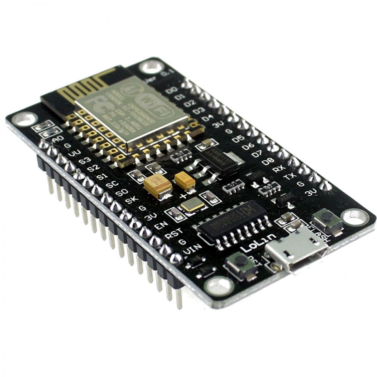NodeMCU ESP8266 WiFi Development Board (CH340 USB Driver)